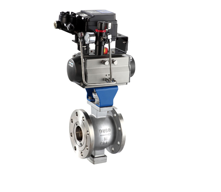 VQ640H气动V型法兰球阀