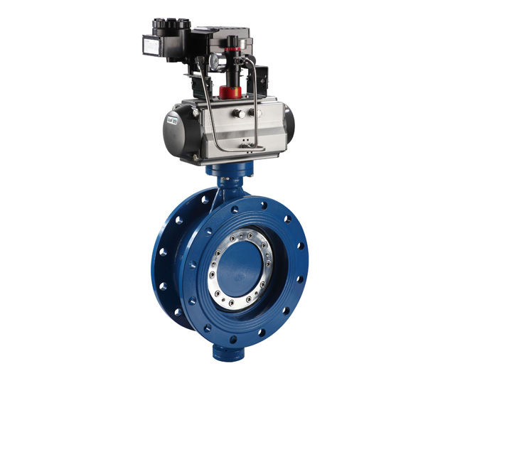 D641X气动偏心法兰蝶阀